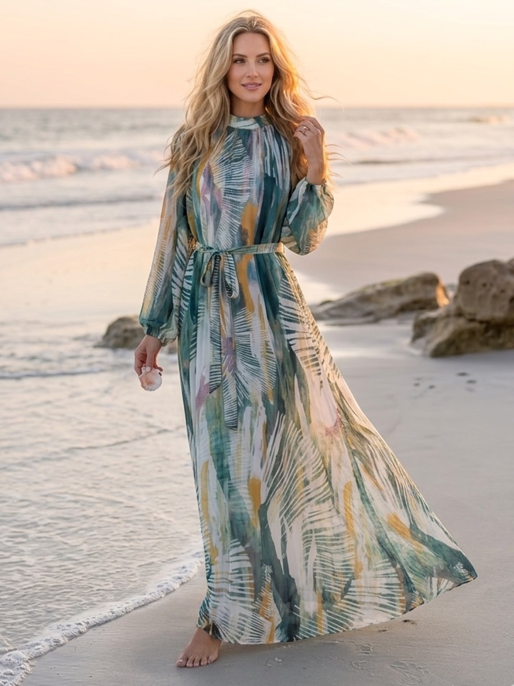NWT ANDREA IYAMAH Sade Maxi Coverup Dress sz small - medium